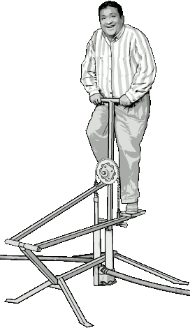 la inflador de pedal